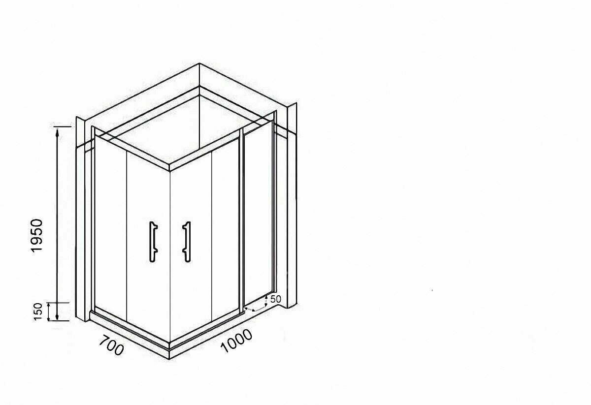 Размер душевой кабины 70 на 100