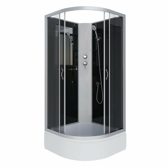 Душевая кабина Niagara NG-3503-14BK (800х800х2000) средний поддон(26см) стекло ТОНИРОВАННОЕ 4 места