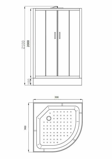 Душевая кабина Parly EB93P