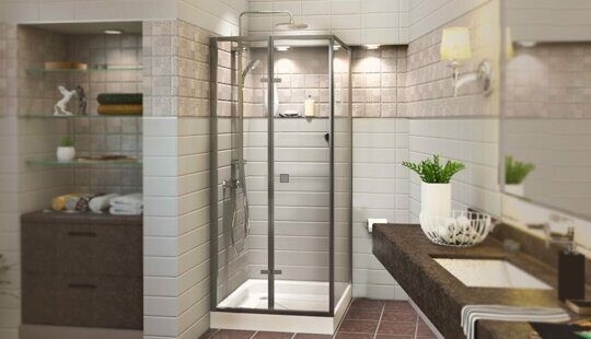 Душевое ограждение Cerutti SPA BELLA ZQD91T (90х90х195) прозрачное стекло, без поддона