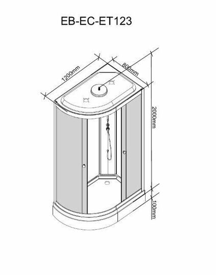 Душевая кабина Parly ET123L