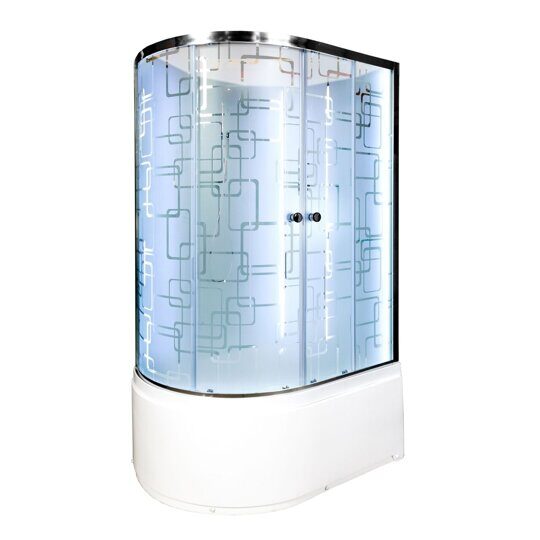 Душевая кабина Dto EM4512RN LED с гидромассажем