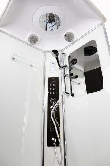 Душевая кабина Niagara NG-6001-01GD (900х900х2200) низкий поддон(16 см) стекло ПРОЗРАЧНОЕ, 4 места