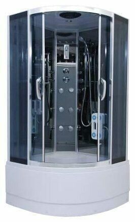 Душевая кабина Niagara NG-708-01N (900х900х2200) высокий поддон(48см) стекло ПОЛОСАТОЕ 4 места