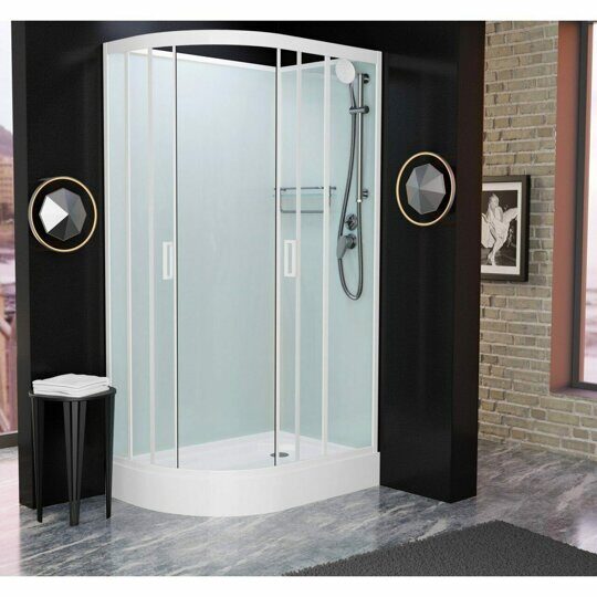 Душевая кабина Frank F412R White без крыши