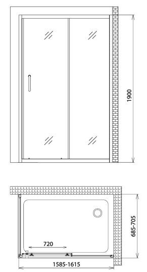 Душевой уголок Gemy Victoria S30191F-A70