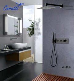 Душевая панель Cerutti SPA VELIA B CT10399, цвет черный