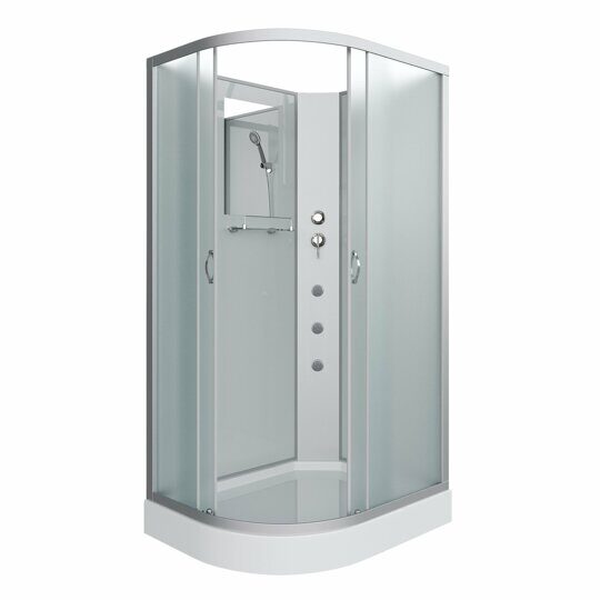 Душевая кабина Niagara NG-3312-14RBKG (1200х800х2000) низкий поддон(13см) стекло МАТОВОЕ 3 места