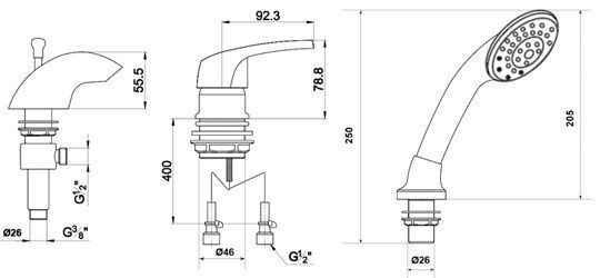 Смеситель APPOLLO Timo Standard - Tugela 3020