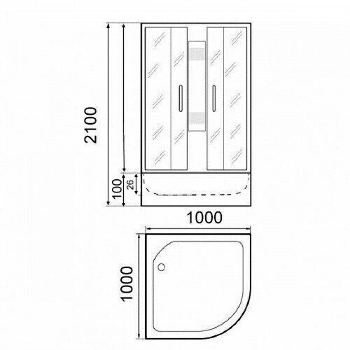 Душевая кабина Parly EC103