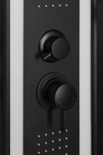Душевая кабина Niagara NG-6902-01GD BLACK (1000х1000х2200) низкий поддон(16 см) стекло ТОНИРОВАННОЕ, 4 места