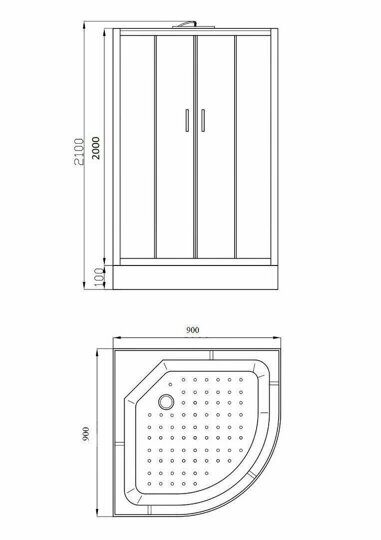 Душевая кабина Parly EB93P