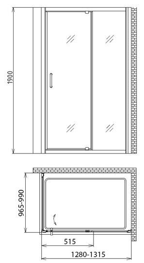 Душевой уголок Gemy Sunny Bay S28191D-A100