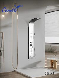 Душевая панель Cerutti SPA CELIA S CT10403, цвет хром